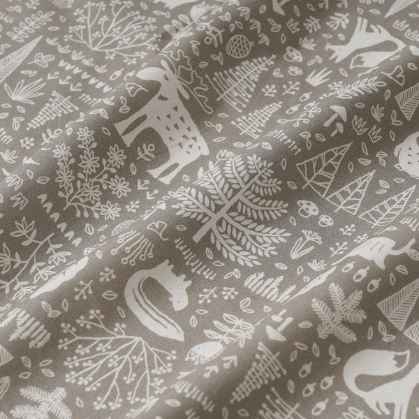 Scandi Forest Cotton Sheeting by Hirvi