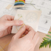 Sashiko Coaster Kit - Houses & Trees