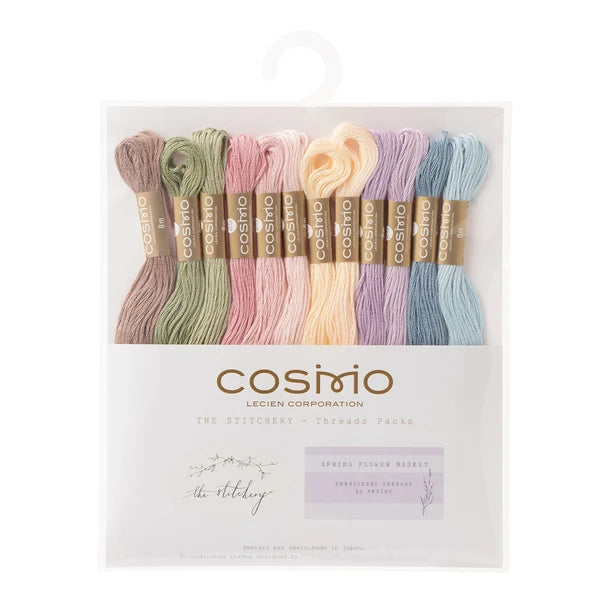 Cosmo Embroidery Thread, Spring Flower Basket