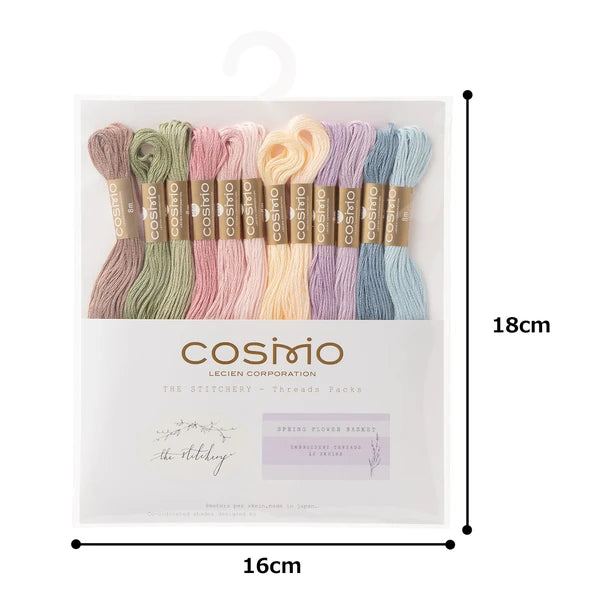 Cosmo Embroidery Thread, Spring Flower Basket