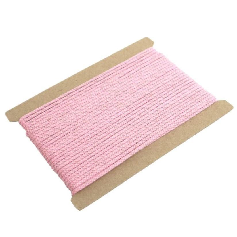 Linen Blend Cord - Pink