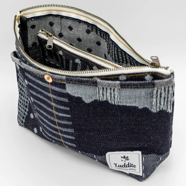 Okayama Patchwork Denim Pouch