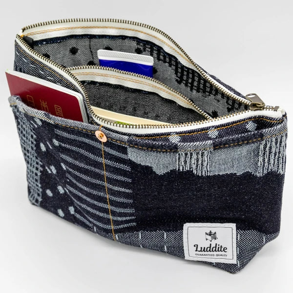 Okayama Patchwork Denim Pouch