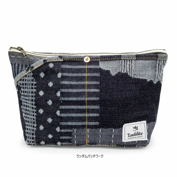 Okayama Patchwork Denim Pouch