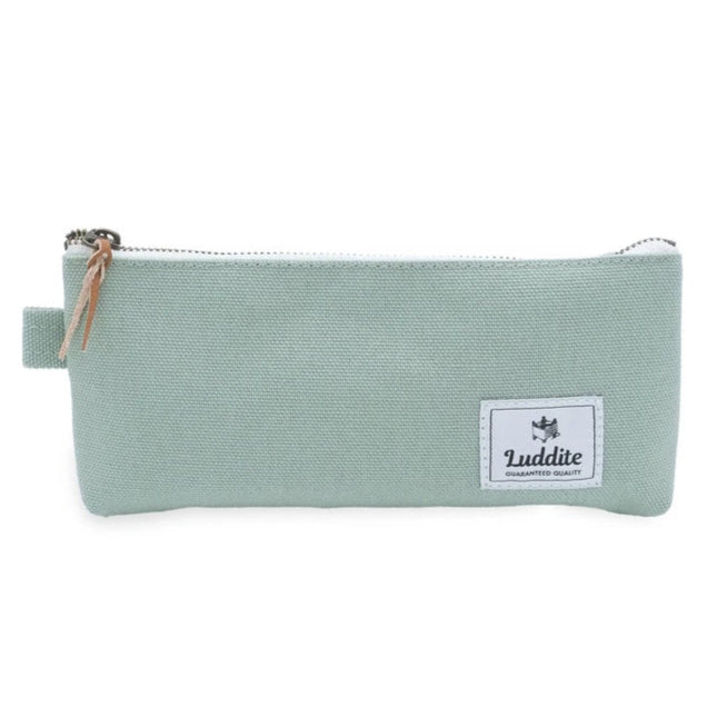 Kurashiki Canvas Pen Case - Sage Green