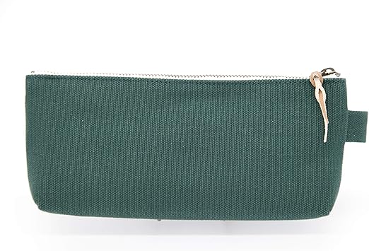 Kurashiki Canvas Pen Case - Forest Green