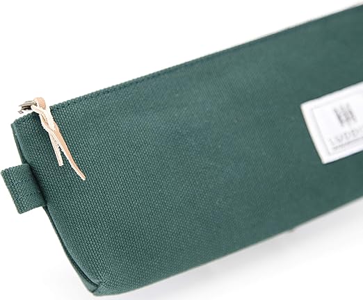 Kurashiki Canvas Pen Case - Forest Green