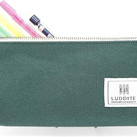 Kurashiki Canvas Pen Case - Forest Green