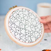 Ghosts Spooky Halloween Embroidery Cloth