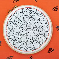 Ghosts Spooky Halloween Embroidery Cloth