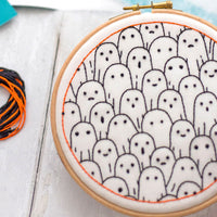 Ghosts Spooky Halloween Embroidery Cloth