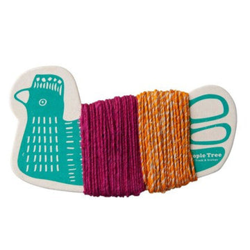 Hand-Spun Cord  - Fuschia & Orange