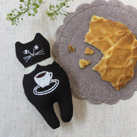 Cat Stuffie Embroidery Kit - Coffee