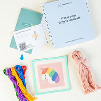 Rainbow Unicorn - Needlepoint Kit for Kids