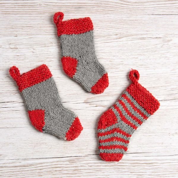 Gray Mist Stocking Knitting Kit