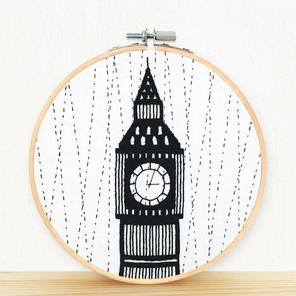 Big Ben, London Embroidery Kit